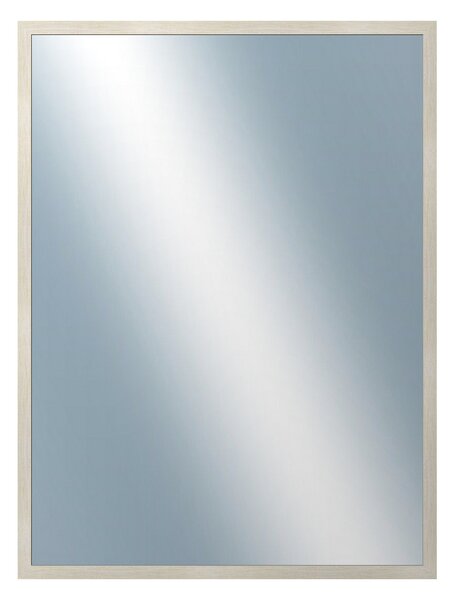 DANTIK - Zarámované zrcadlo - rozměr s rámem cca 60x80 cm z lišty KASETTE bílá prodřená (2756)