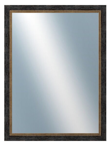 DANTIK - Zarámované zrcadlo - rozměr s rámem cca 60x80 cm z lišty CARRARA hnědočerná (2948)
