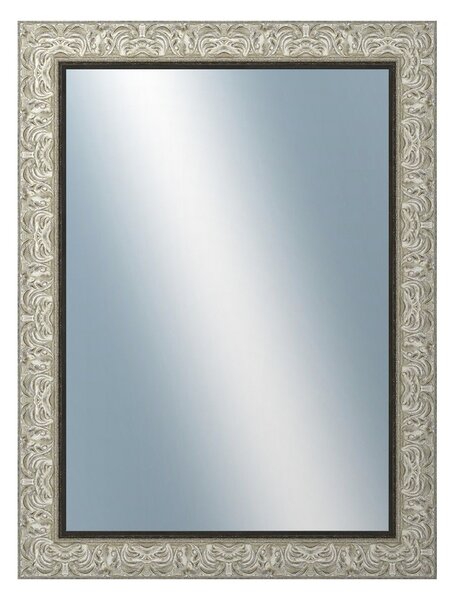 DANTIK - Zarámované zrcadlo - rozměr s rámem cca 60x80 cm z lišty PRAHA stříbrná (2751)