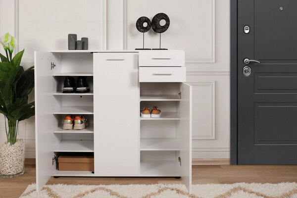 Hanah Home Botník Triah 108x108 cm bílý