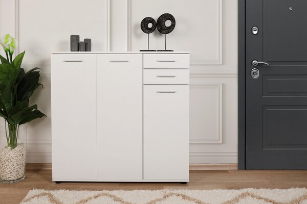 Hanah Home Botník Triah 108x108 cm bílý