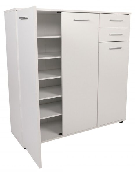 Hanah Home Botník Triah 108x108 cm bílý