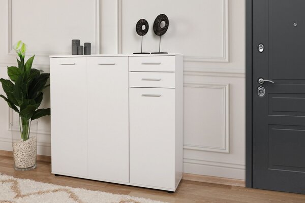 Hanah Home Botník Triah 108x108 cm bílý