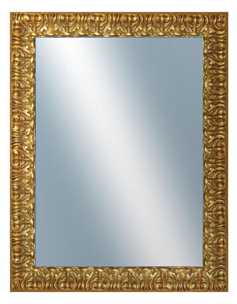 DANTIK - Zarámované zrcadlo - rozměr s rámem cca 70x90 cm z lišty ZVRATNÁ zdobná zlatá (2888)