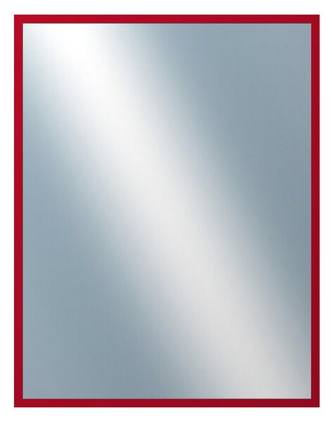 DANTIK - Zarámované zrcadlo - rozměr s rámem cca 70x90 cm z lišty PERLA červená lesklá vysoká (2878)