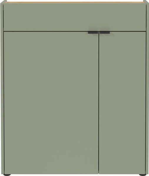 Šalvějově zelená skříňka 82x102x22 cm Ameca – Germania