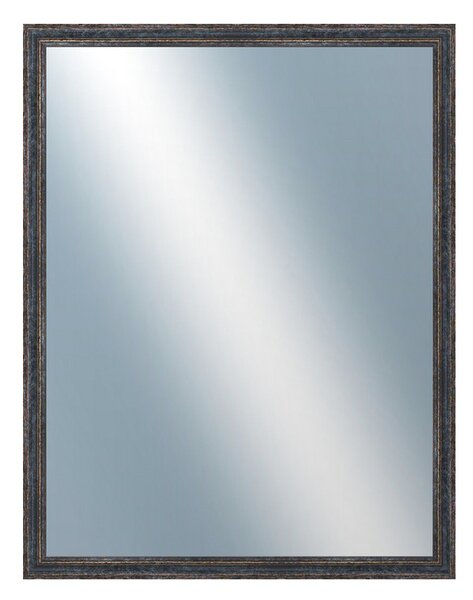 DANTIK - Zarámované zrcadlo - rozměr s rámem cca 70x90 cm z lišty LYON černá (2705)