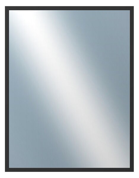 DANTIK - Zarámované zrcadlo - rozměr s rámem cca 70x90 cm z lišty Hliník černá | P05-021 (7005021)