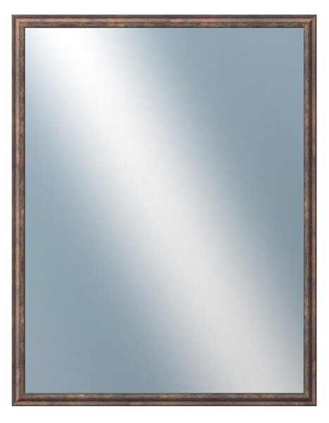DANTIK - Zarámované zrcadlo - rozměr s rámem cca 70x90 cm z lišty TRITON měď antik (2141)