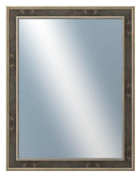 DANTIK - Zarámované zrcadlo - rozměr s rámem cca 70x90 cm z lišty TOOTH zlato černá (2780)