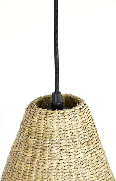 Závěsné svítidlo v přírodní barvě se stínidlem z mořské trávy ø 20 cm Latika – Light & Living