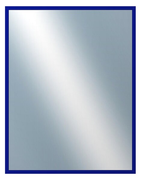 DANTIK - Zarámované zrcadlo - rozměr s rámem cca 70x90 cm z lišty PERLA modrá lesklá vysoká (2877)