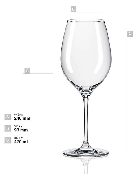 Rona Sklenice na víno Celebration 470 ml 6 ks