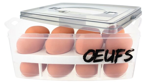 CMP Paris Úložný box na vajíčka, organizér na 24ks vajec, mix 3 barev OEUFS CMPKB5775