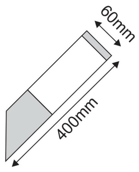 ACA Lighting venkovní nástěnné svítidlo hranaté BT1003BWU