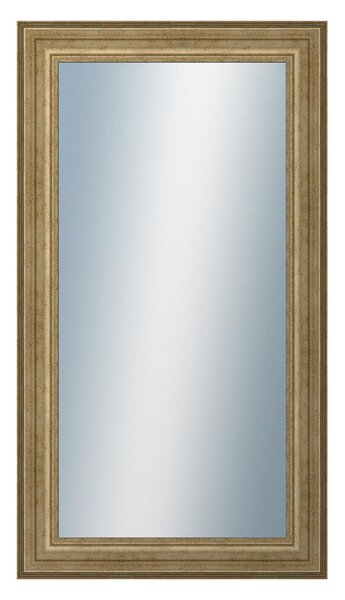 DANTIK - Zarámované zrcadlo - rozměr s rámem cca 50x90 cm z lišty HRAD stříbrná patina (2823)