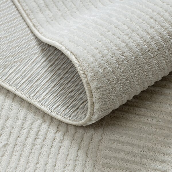 Dywany Łuszczów, Kusový koberec Balance 9086 cream, 80x150, bílá, ložnice
