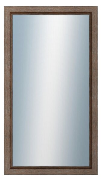 DANTIK - Zarámované zrcadlo - rozměr s rámem cca 50x90 cm z lišty CARRARA hnědá (2894)