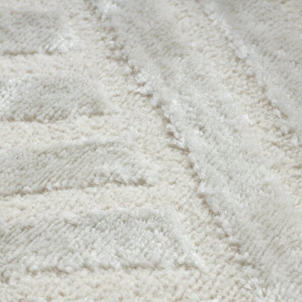 Dywany Łuszczów, Kusový koberec Balance 1503 cream, 80x150, bílá, ložnice