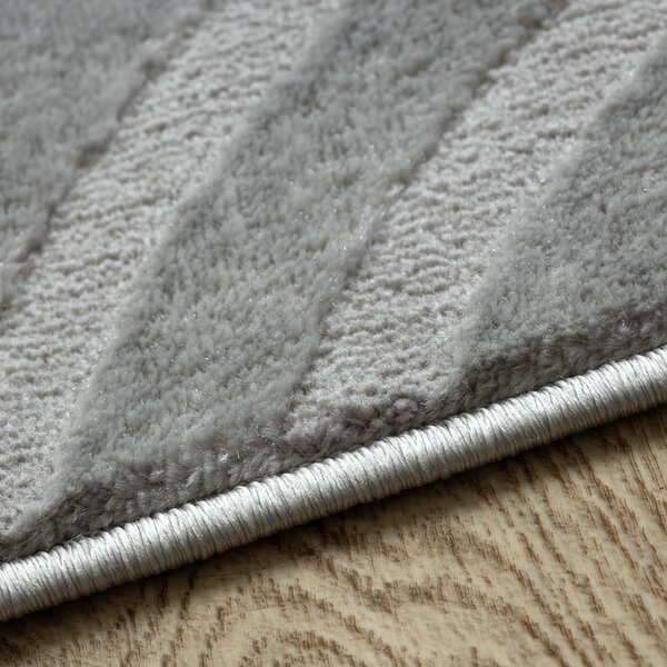 Dywany Łuszczów, Kusový koberec Balance 1918 grey, 160x220, šedá, ložnice