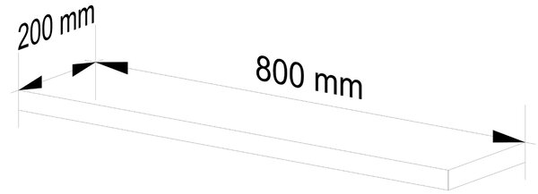 Ak furniture Police PS-4 80 cm dub sonoma