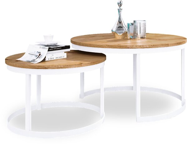 ADRK Furniture Konferenční stolek 2v1 OKIN CT-OKI-W-A