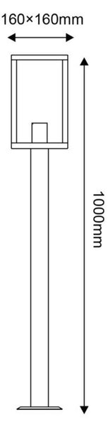ACA Lighting Garden Pole venkovní svítidlo CELIA1POG