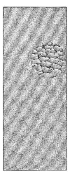 Šedý běhoun 80x300 cm Wolly – BT Carpet