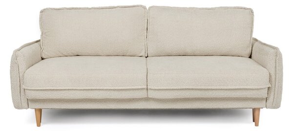 Béžová rozkládací pohovka z textilie bouclé 215 cm Patti – Bonami Selection