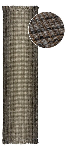 Šedý běhoun 60x230 cm – Flair Rugs