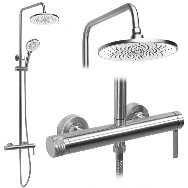 Rea, Sprchový set Rea Rivo Brush Nickel, REA-P9498