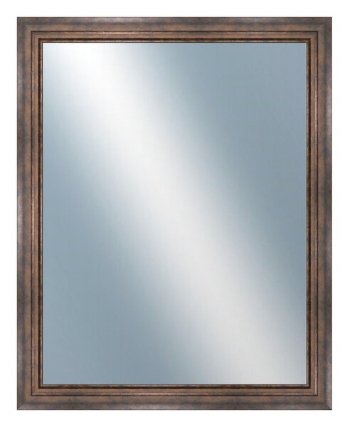 DANTIK - Zarámované zrcadlo - rozměr s rámem cca 80x100 cm z lišty TRITON široký měď antik (2951)