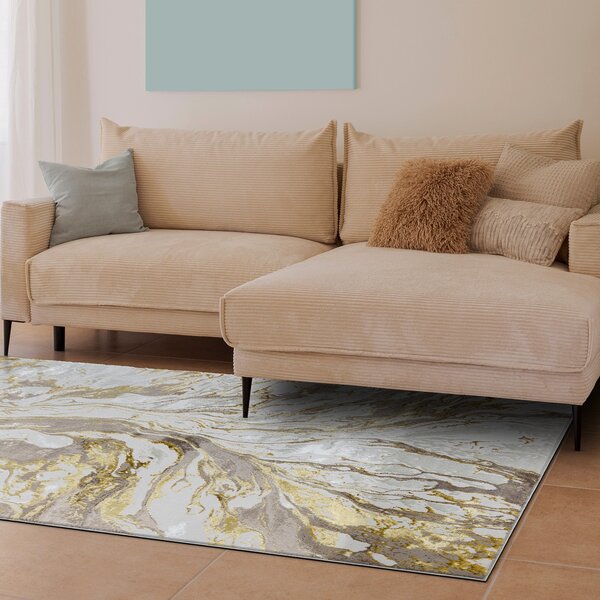 Dywany Łuszczów, Kusový koberec Bliss Z162AZ173 gold/cream, 80x150, béžová, kancelář