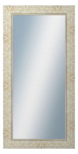 DANTIK - Zarámované zrcadlo - rozměr s rámem cca 50x100 cm z lišty PRAHA bílá (2930)
