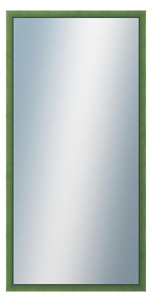 DANTIK - Zarámované zrcadlo - rozměr s rámem cca 50x100 cm z lišty BOX zelená mořená (1751)