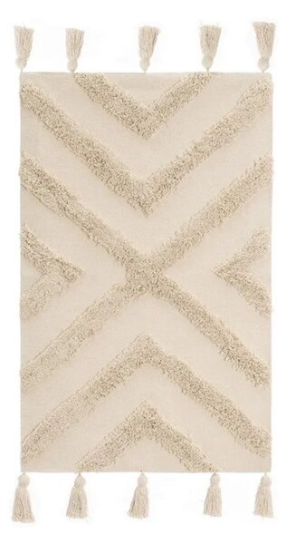 Krémový pratelný bavlněný koberec 50x80 cm – Casa Selección