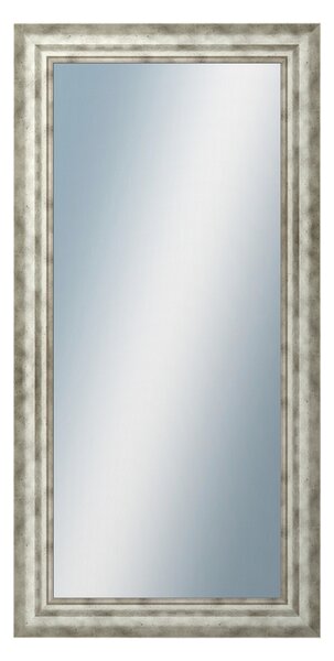 DANTIK - Zarámované zrcadlo - rozměr s rámem cca 50x100 cm z lišty TRITON široký stříbrný (2950)