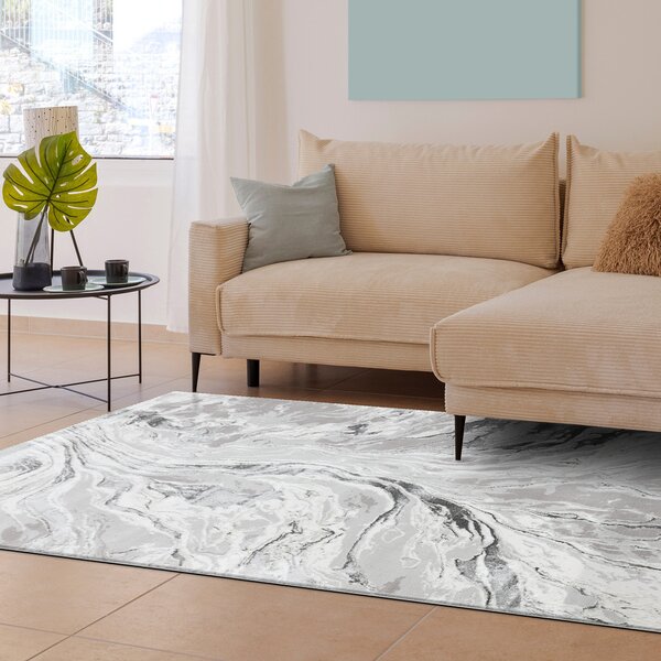 Dywany Łuszczów, Kusový koberec Bliss Z162BZ253 grey/cream, 80x150, šedá, kancelář