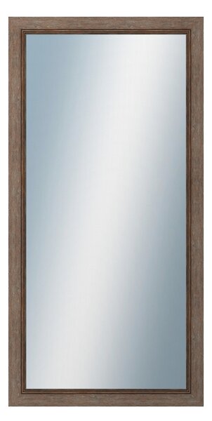 DANTIK - Zarámované zrcadlo - rozměr s rámem cca 50x100 cm z lišty CARRARA hnědá (2894)