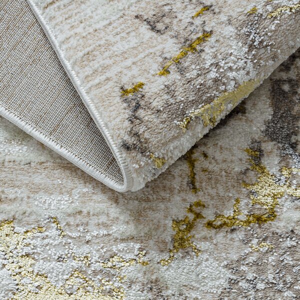 Dywany Łuszczów, Kusový koberec Bliss Z199AZ127 cream/gold, 80x150, béžová, kancelář