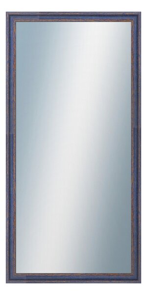 DANTIK - Zarámované zrcadlo - rozměr s rámem cca 50x100 cm z lišty LYON modrá (2668)