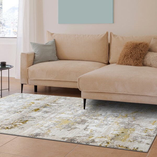 Dywany Łuszczów, Kusový koberec Bliss Z199AZ127 cream/gold, 80x150, béžová, kancelář