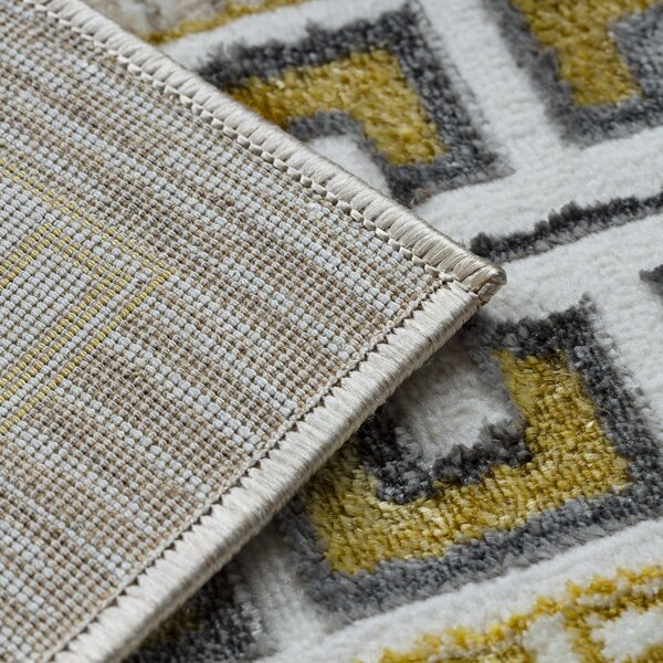 Dywany Łuszczów, Kusový koberec Bliss Z205AZ127 cream/gold, 80x150, béžová, kancelář