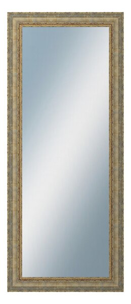 DANTIK - Zarámované zrcadlo - rozměr s rámem cca 50x120 cm z lišty ZVRATNÁ bílozlatá plast (3067)
