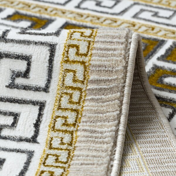 Dywany Łuszczów, Kusový koberec Bliss Z205AZ127 cream/gold, 80x150, béžová, kancelář