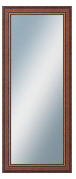 DANTIK - Zarámované zrcadlo - rozměr s rámem cca 50x120 cm z lišty ANGLIE hnědá Au linka (612)