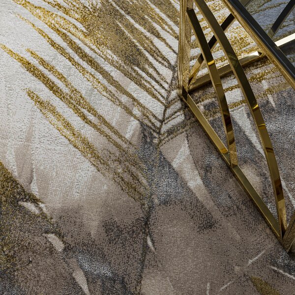 Dywany Łuszczów, Kusový koberec Bliss Z216AZ137 cream/gold, 80x150, béžová, kancelář