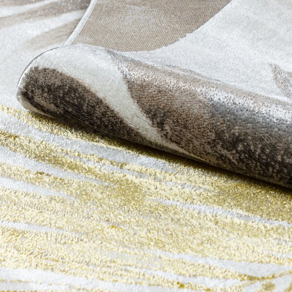 Dywany Łuszczów, Kusový koberec Bliss Z216AZ137 cream/gold, 80x150, béžová, kancelář