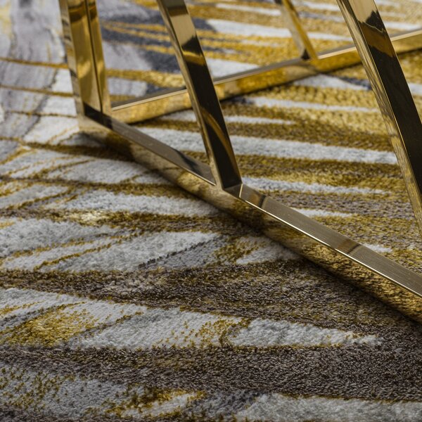 Dywany Łuszczów, Kusový koberec Bliss Z217AZ276 gold/grey, 80x150, šedá, kancelář
