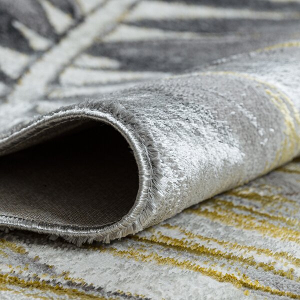 Dywany Łuszczów, Kusový koberec Bliss Z217AZ276 gold/grey, 80x150, šedá, kancelář